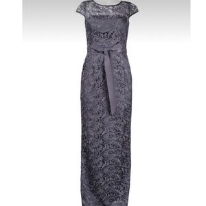 Adrianna Papell Cap-sleeve Illusion Lace